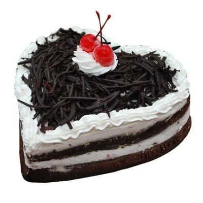 Black Forest Heart Cake