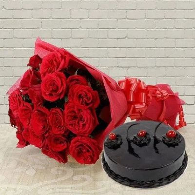 Roses N Chocolaty Love Combo