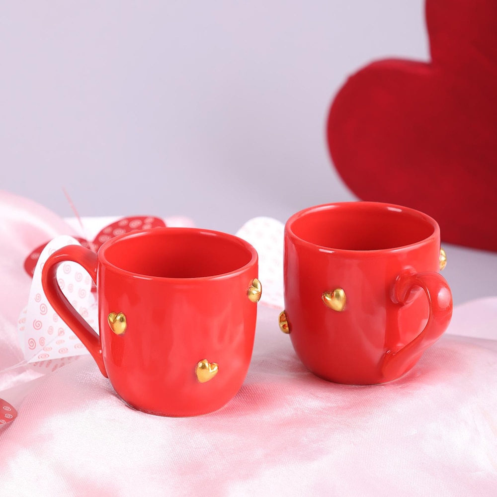  Little Golden Heart Mugs