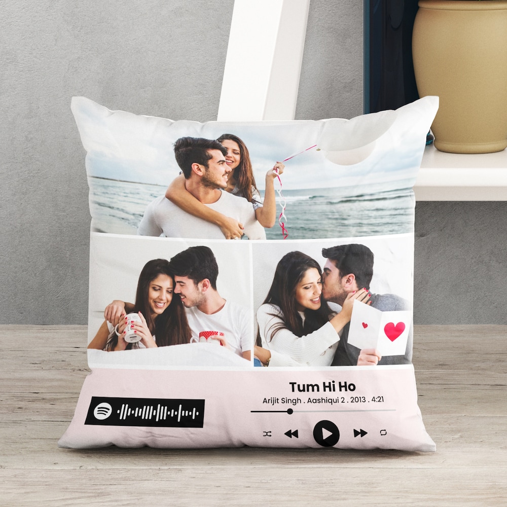  Perfect Personalised Photos And Spotify Cushion